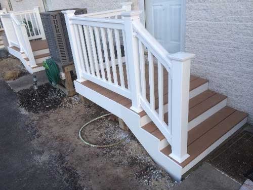new stairs with railing